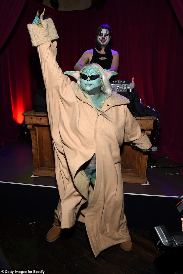 Going to a party in a Baby Yoda costume is one thing, singing a song in it is another