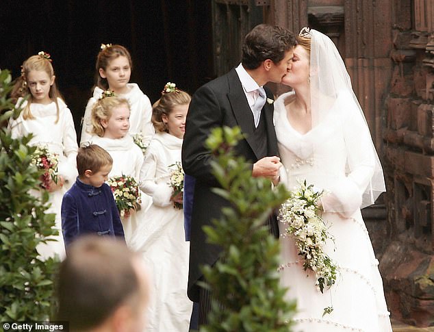 Edward van Cutsem's wedding to Lady Tamara Grovesnor was the society wedding of the year.  But godfather Prince Charles was missing on the big day