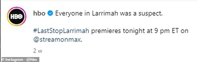 Australian-based, American-produced: Last Stop Larrimah, released on HBO in October, is an American crime documentary by Thomas Tancred