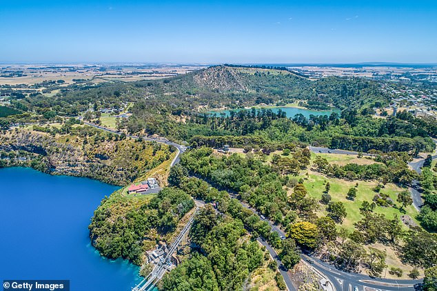 Blue Lake and Valley Lake on Mount Gambier, South Australia are pictured.  The area is proving popular with people looking for affordable housing