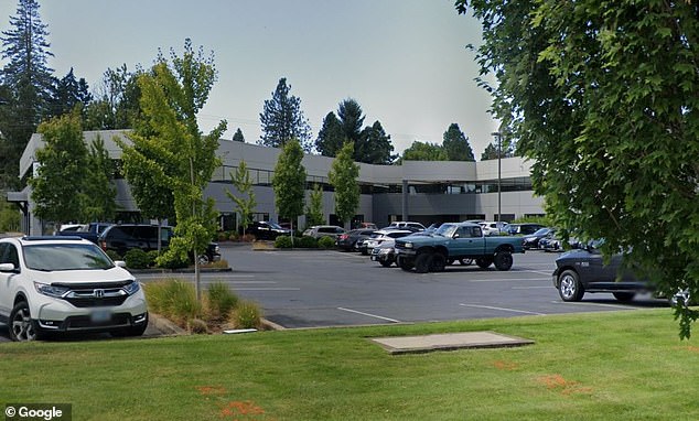 The former headquarters of Sunwest Management in Salem, Oregon.  Harder's scheme turned out to be one of the largest financial frauds in the state's history