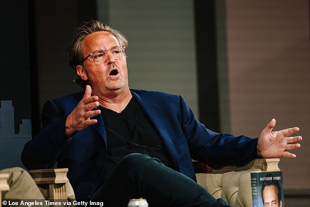 The Friends actor, who played Chandler Bing on the NBC hit, struggled with substance abuse throughout his life and said he wanted to help others dealing with a similar situation.  Pictured in LA last April