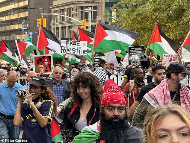 Jewish people were warned earlier this week to avoid the area due to the ongoing protest