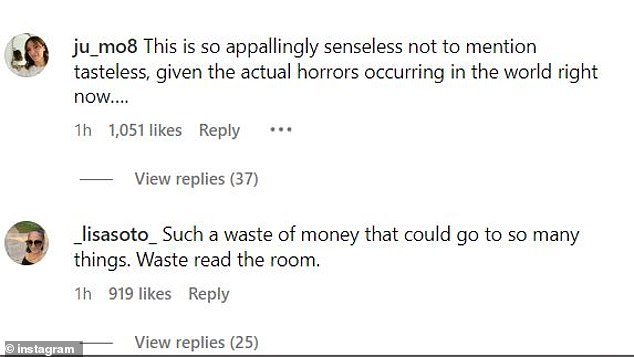 Critics: 'This is so terribly pointless, not to mention tasteless, considering the real horror happening in the world right now,' one user posted in the comments section