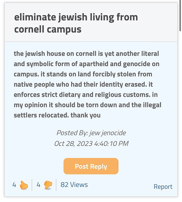 1698649370 886 Beware Jews Jihad is Coming FBI Investigates Cornell University Message