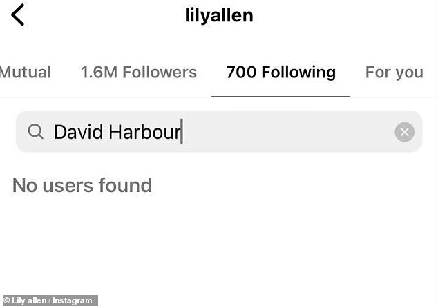 1698650751 294 Lily Allen makes first appearance since unfollowing husband David Harbor