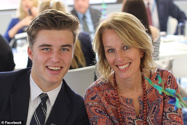 Thijssen (in the photo with his mother Esther) is said to have used Mrs James' phone after her death