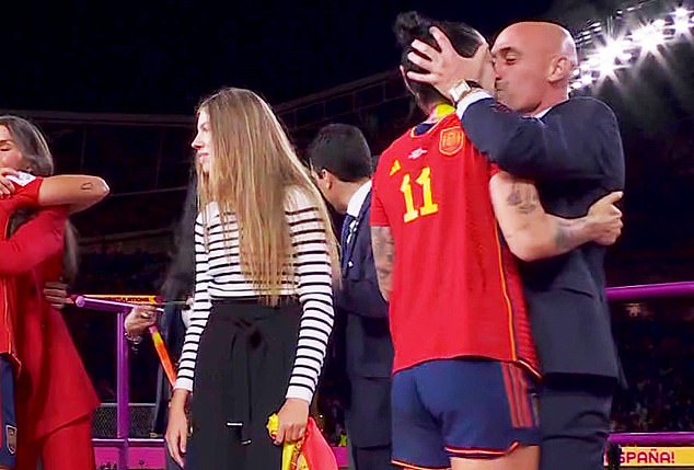 Rubiales kissed Hermoso on the lips without her consent after Spain's World Cup success