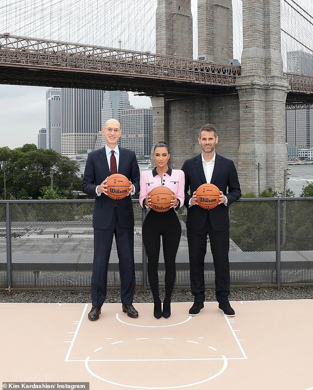 Work it: 'Introducing the SKIMS and NBA partnership.  @SKIMS is now the official underwear partner of the @NBA, @WNBA and @Usabasketball,” she wrote