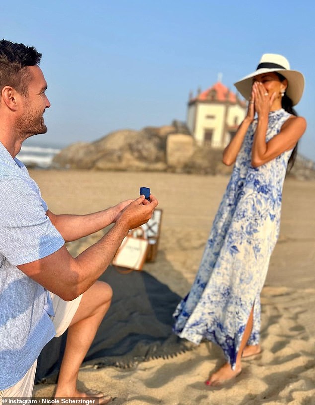 They are getting married!  Nicole Scherzinger has announced she is engaged to her boyfriend Thom Evans after he popped the question during a trip to Portugal