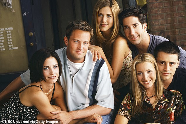 He starred in the NBC sitcom Friends alongside Courteney Cox as Monica Geller, Aniston as Rachel Green, David Schwimmer as Ross Geller, Matt LeBlanc as Joey Tribbiani and Lisa Kudrow as Phoebe Buffay.