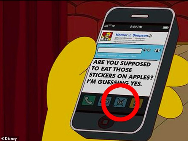 Fans also believe The Simpsons anticipated the platform's dramatic rebranding to X. A 2012 episode of The Simpsons shows Homer using an app that resembles the new logo