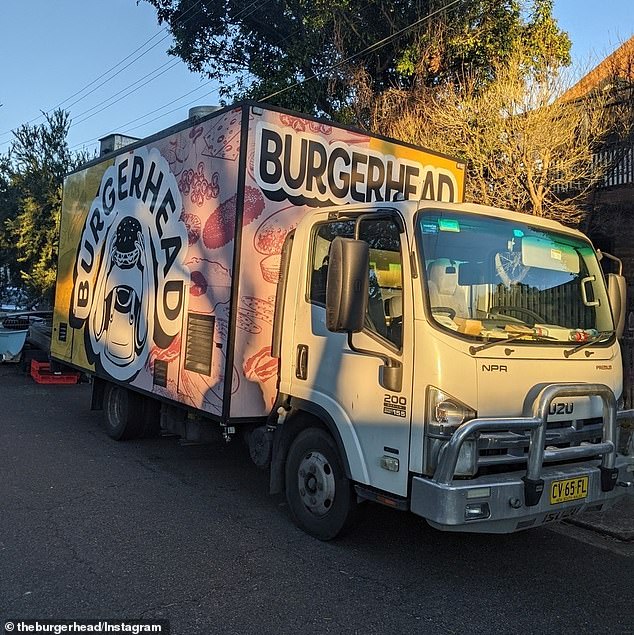 Customers were reassured they could still get their hands on Burger Head's famous burgers and fried treats as the company will focus on 'trucks only' (pictured)