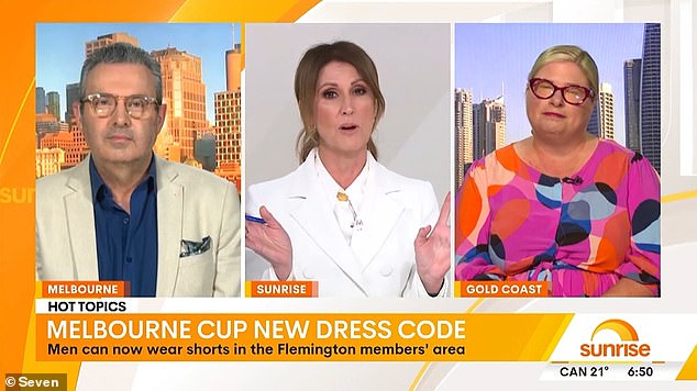 The Sunrise host discussed the new rule with guest panelists Justin Smith and Moyra Major on Tuesday.  Natalie said the change could represent the event 