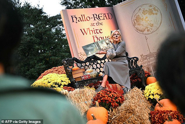 Jill Biden reads '10 Spooky Pumpkins' to children at the White House