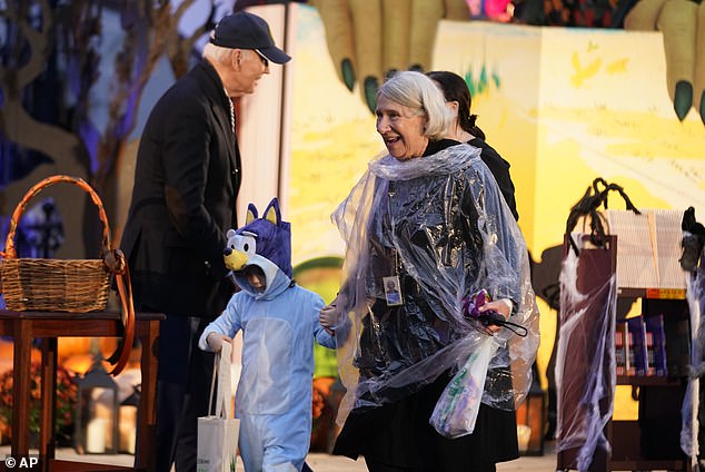 President Biden with White House adviser Anita Dunn