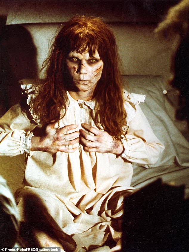 Horror films offer people a safe way to explore fear because in films the objects of fear are more simplistic than in real life.  The photo shows a scene from The Exorcist