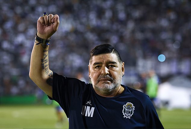 The late Argentine legend Maradona died of a heart attack in November 2020