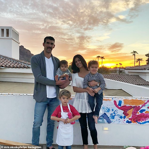 Baby number four: Sharing seven photos from her camera roll taken on October 29 since tying the knot, the former beauty queen, who won Miss California in 2010, confirmed another little one is on the way