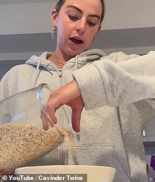 Haley says she has protein oats for breakfast every day