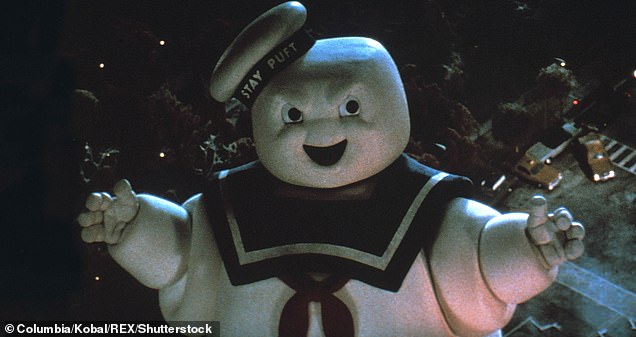 In the original film, Stay Puft Man was created by an actor wearing a large suit and walking through a small town