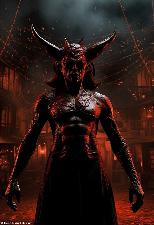 This AI version of Darkness gave the Prince of Hell a pattern of veins or scars on the chest and arms