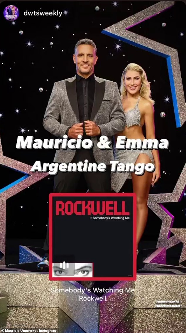 Tango: Mauricio and DWTS partner Emma Slater, 34, were scheduled to perform the Tango during Tuesday's competition.  The two have denied rumors that their relationship has turned romantic after photos emerged of them holding hands