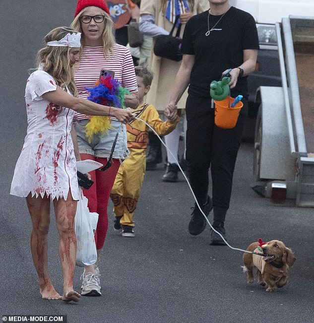 They were joined by Luke's family and close friends, who were all dressed up for the occasion