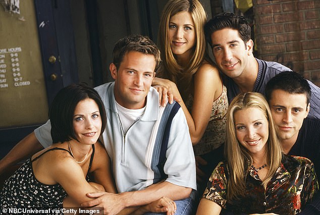 Courteney Cox starred as Monica Geller, Matthew Perry as Chandler Bing, Jennifer Aniston as Rachel Green, David Schwimmer as Ross Geller, Matt LeBlanc as Joey Tribbiani and Lisa Kudrow as Phoebe Buffay in the hit sitcom