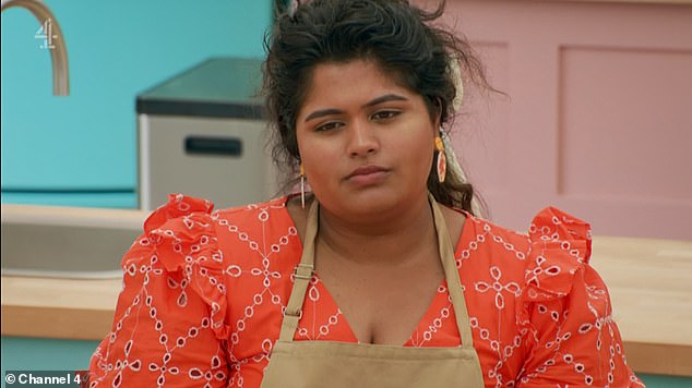 Gone: Dana, 25, became the sixth contestant to leave The Great British Bake Off during Botanical week in Tuesday night's episode