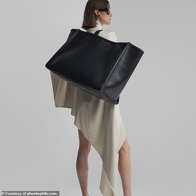 Fans went wild over the oversized black leather tote, which retails for $8,500