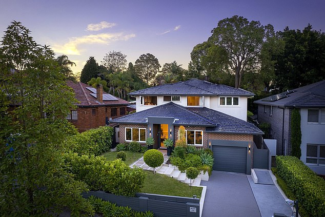 Located in prestigious Hunters Hill, 8km from the CBD, Benji and Zoe bought the property in March last year for a staggering $4.75 million (pictured)