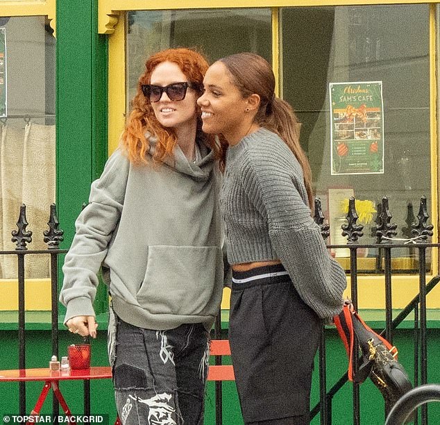 In love: Alex Scott and Jess Glynne have been secretly dating for the past few months, according to reports