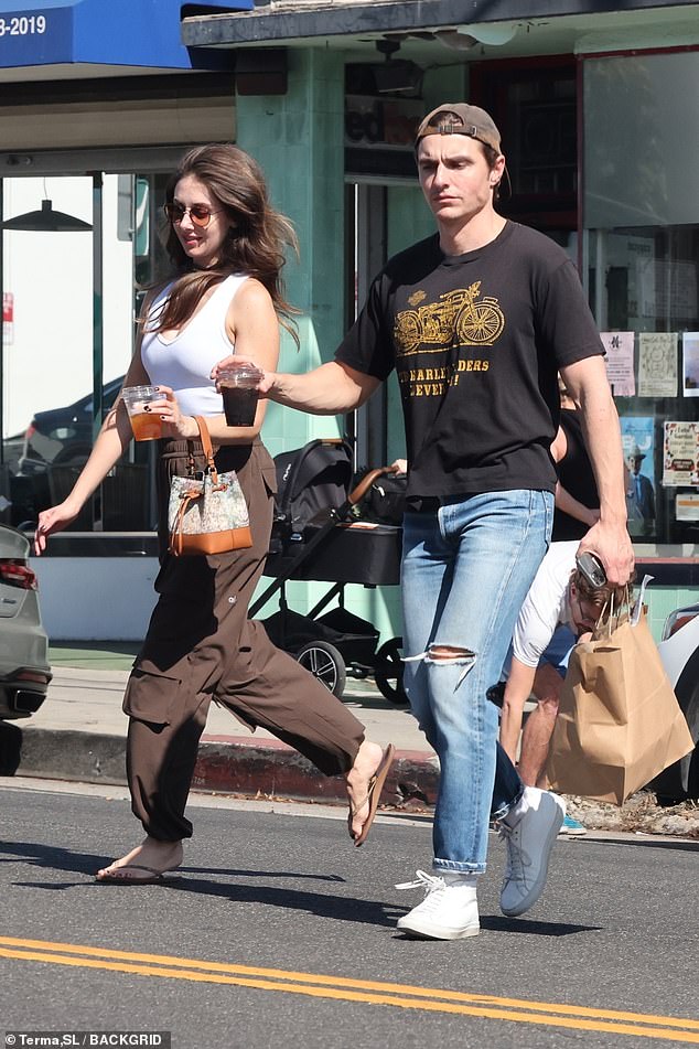 Coffee couple: Alison Brie and Dave Franco started their week off right by going out for coffee on Monday