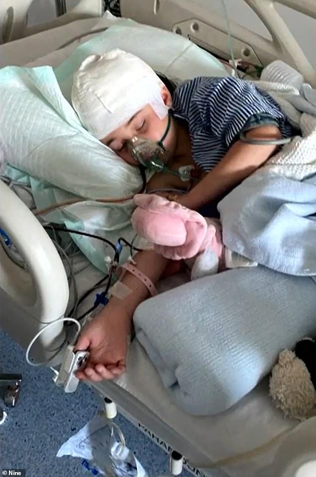 Fergil Mestanov said that when she saw her daughter in the hospital, Aliyah's head 