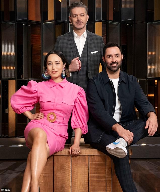 Andy's statement comes after reports that Melissa Leong is no longer a judge on MasterChef Australia - but she claims she left the program 'on my terms' after a 'magical' four-year tenure (she is pictured left with Andy Allen and the late Jock Zonfrillo)