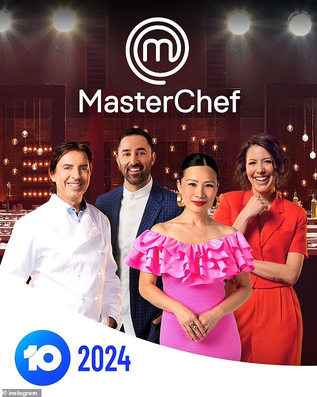 Andy Allen posted a somber message on social media on Thursday after it was announced he will return to MasterChef Australia next year.  Pictured L - R: MasterChef's new judging lineup Jean-Christophe Novelli, Allen, Poh Ling Yeow and Sofia Levin