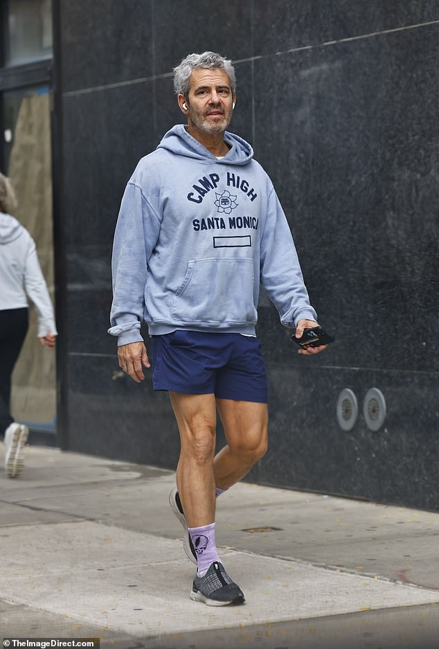 Walk: Andy Cohen cut a nonchalant figure as he stepped out in New York City on Friday — after opening up about a 