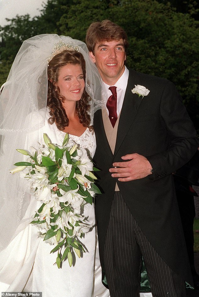 Grief: Speaking in her first devastating interview since losing husband Mel, Annabelle told the Daily Mail how she 'sobbed' the night before her debut on the show (pictured on their wedding day)