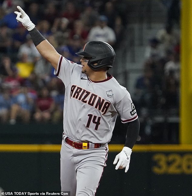 Gabriel Moreno's home run gave the Diamondbacks the lead and a victory over the Texas Rangers