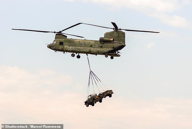 Singaporean Chinook helicopters (pictured) ensure early mating of crocodiles at Koorana Crocodile Farm in Rockhampton, Queensland