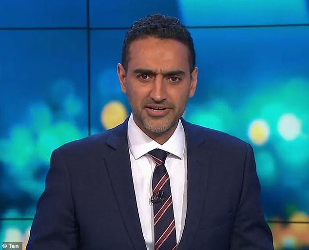 Host Waleed Aly (pictured) pointed out to Ms. Ford that the dynamics of actual relationships are often similar to those of marriages, and asked her whether marriage might not be the problem after all.