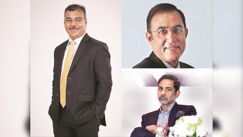 Umesh Revankar, Shriram Finance;  Rajiv Sabharwal, Tata Capital;  Rakesh Singh, Aditya Birla Finance