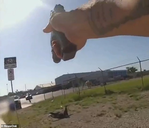 The moment Ney was arrested at gunpoint three days after escaping over a fence from the Tulsa County Juvenile Justice Center