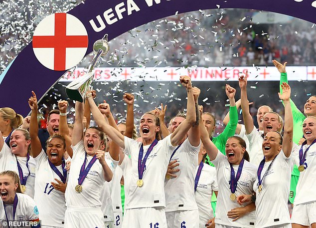 Inspired: The director, 62, admitted she was against making a sequel to the 2000 cult film until the Lionesses' huge football success at the Euros (above) and World Cup