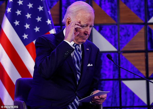 President Joe Biden, 80, appeared to lose his train of thought during his opening meeting Wednesday in Tel Aviv with Israeli Prime Minister Benjamin Netanyahu