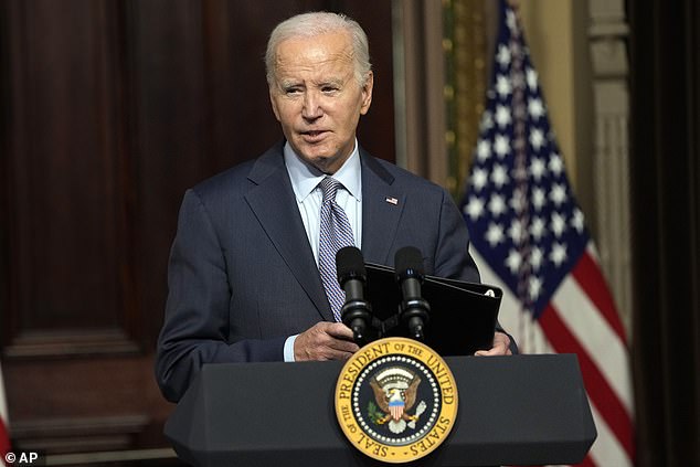 President Joe Biden spoke of the 