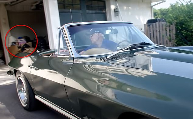 Footage from a Biden campaign video shows him backing up his classic Stingray in his garage.  He is seen driving his Corvette into a garage full of papers at his home in Wilmington