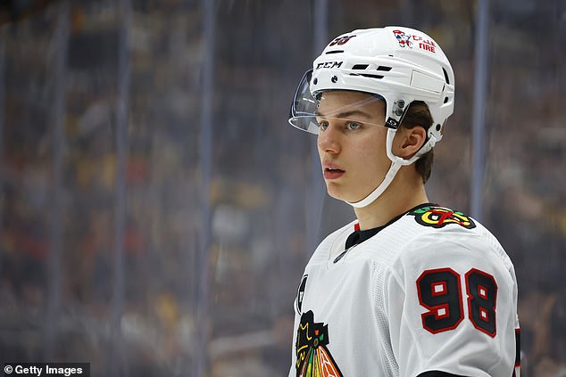 Connor Bédard made his NHL debut Tuesday night with the Chicago Blackhawks