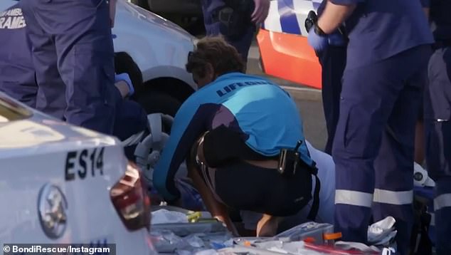Bondi lifeguard had just finished his shift when he came to the aid of an eight-week-old baby who had stopped breathing and showed no signs of life